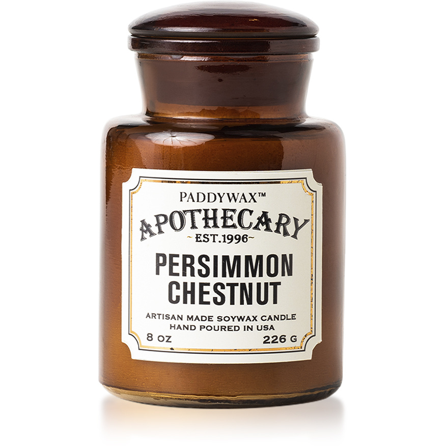 PADDYWAX, Большая свеча в аптекарской баночке, PERSIMMON & CHESTNUT 