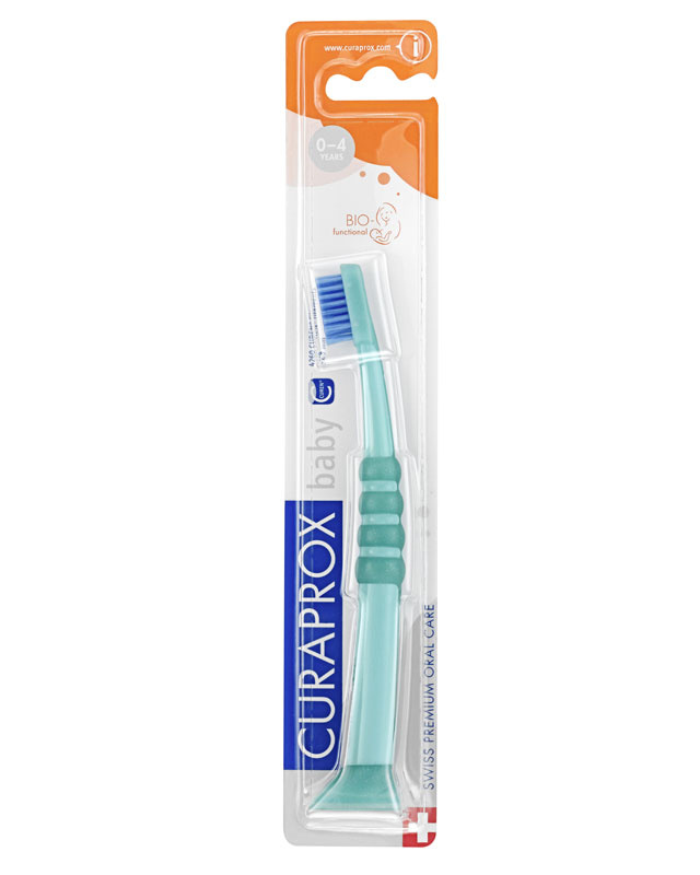 CURAPROX Baby Детская зубная щетка с гуммированной ручкой  