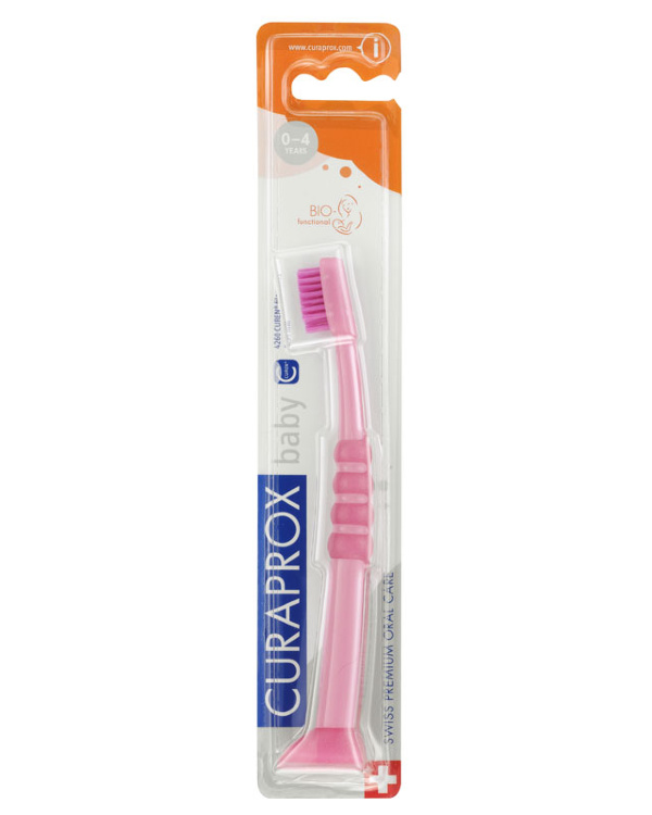 CURAPROX Baby Детская зубная щетка с гуммированной ручкой  