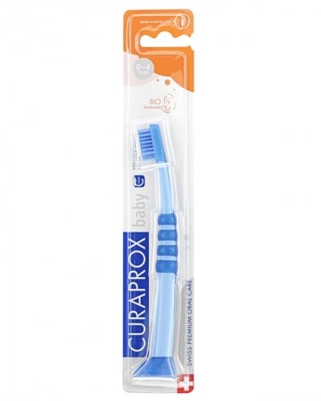 CURAPROX Baby Детская зубная щетка с гуммированной ручкой  