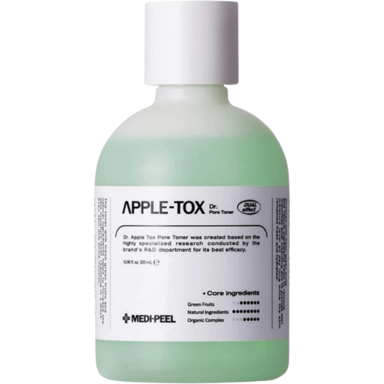 MEDI-PEEL, Пилинг-тонер с ферментированными экстрактами, 500 мл, Apple-Tox Pore Toner