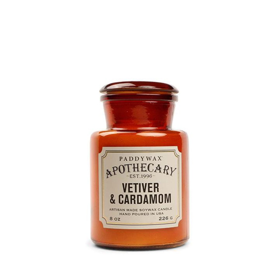 PADDYWAX, Большая свеча в аптекарской баночке, VETIVER & CARDAMOM