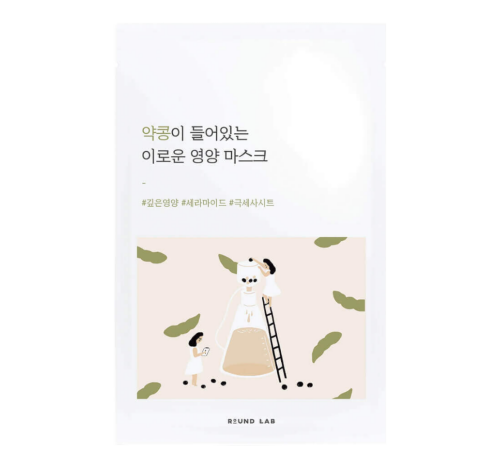 ROUND LAB, Питательная тканевая маска с чёрной соей, 27 мл, Soybean Nourishing Sheet Mask