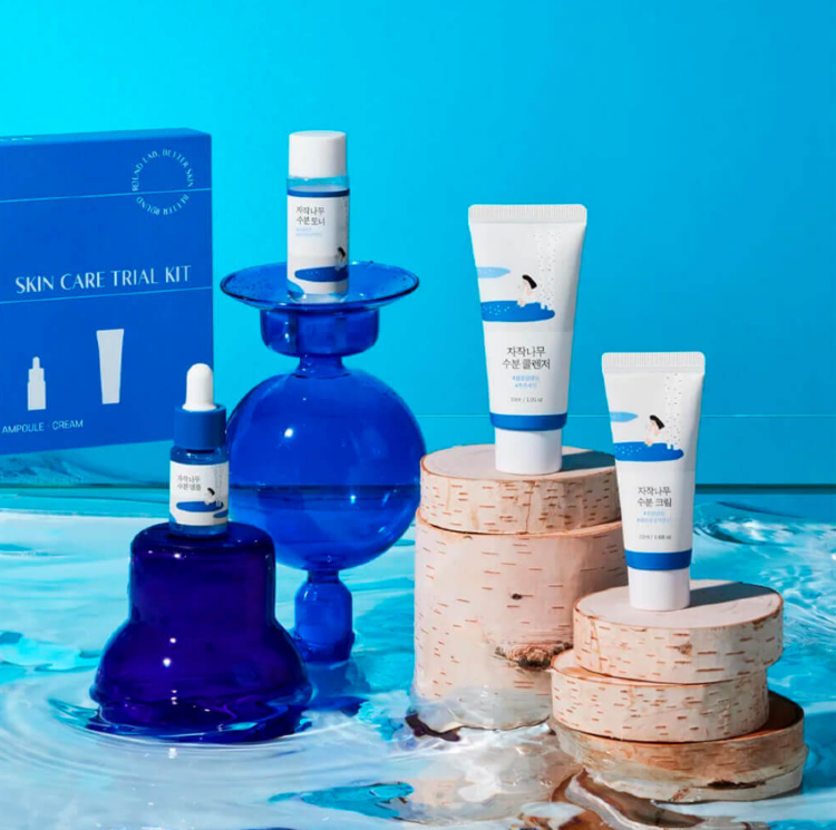 ROUND LAB, Набор миниатюр с березовым соком, (30мл+20мл+10мл+20мл), Birch Juice Trial Kit 