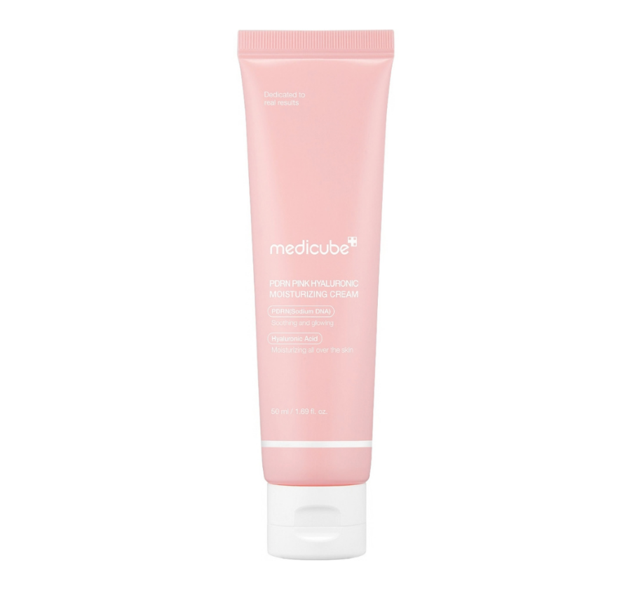 MEDICUBE, Пептидный крем с ПДРН и гиалуроновой кислотой PDRN Pink Hyaluronic Moisturizing Cream 50мл