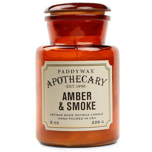 PADDYWAX, Большая свеча в аптекарской баночке, AMBER & SMOKE