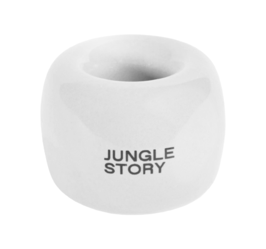 JUNGLE STORY, Керамическая подставка для зубной щетки, белая