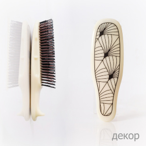 S-HEART-S, Расческа 572 Scalp Shampoo Brush (декор), жесткая