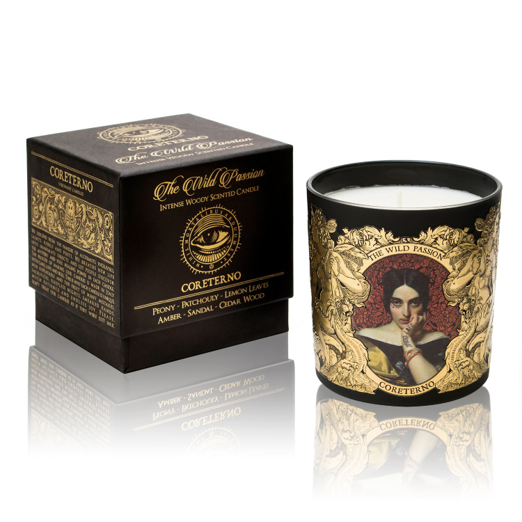 CORETERNO, Свеча ароматизированная, 240 г, The Wild Passion