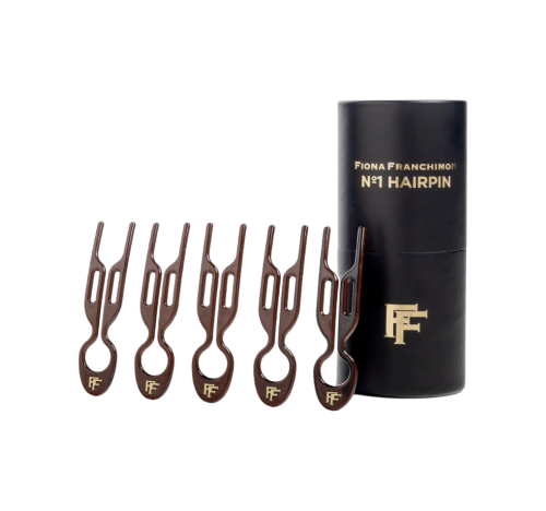 FIONA FRANCHIMON (№1 HAIRPIN), Шпильки коричневого цвета (набор из 5 шпилек)