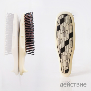 S-HEART-S, Расческа 572 Scalp Shampoo Brush (действие)