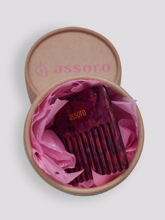 ASSORO, Гребень для волос, цвет (Гранат)