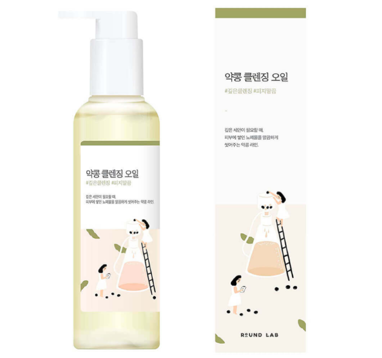 ROUND LAB, Питательное гидрофильное масло на основе соевых бобов, 200 мл, Soybean Cleansing Oil