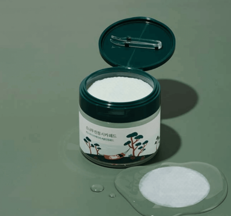 ROUND LAB, Пэды с экстрактами сосны и центеллы для проблемной кожи, 50 шт, Pine Calming Cica Pad