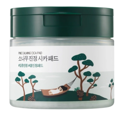 ROUND LAB, Пэды с экстрактами сосны и центеллы для проблемной кожи, 50 шт, Pine Calming Cica Pad