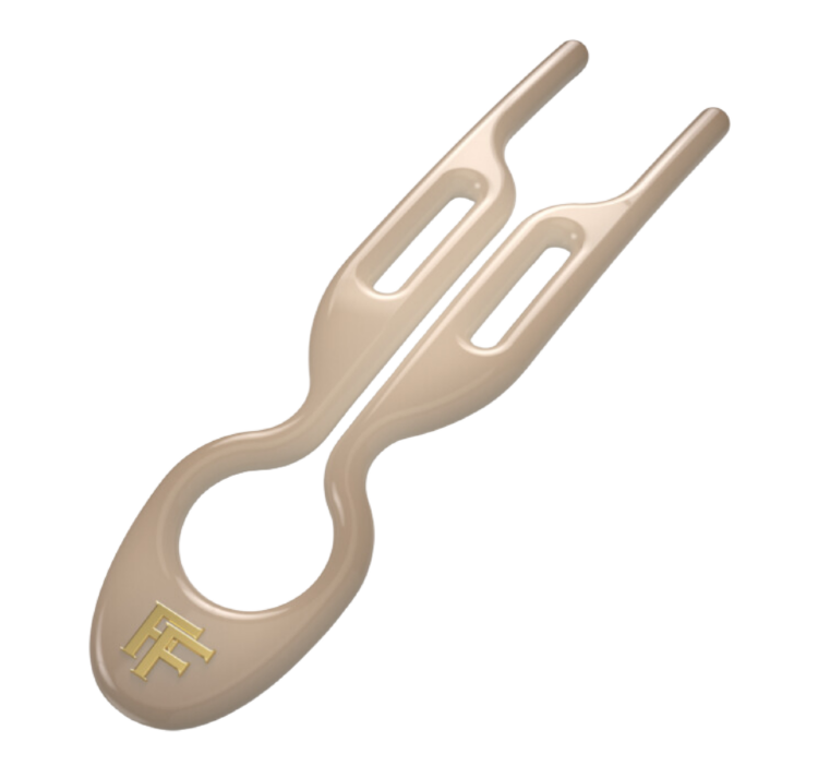 FIONA FRANCHIMON (№1 HAIRPIN), Шпильки светло-бежевого цвета (набор из 3 шпилек)