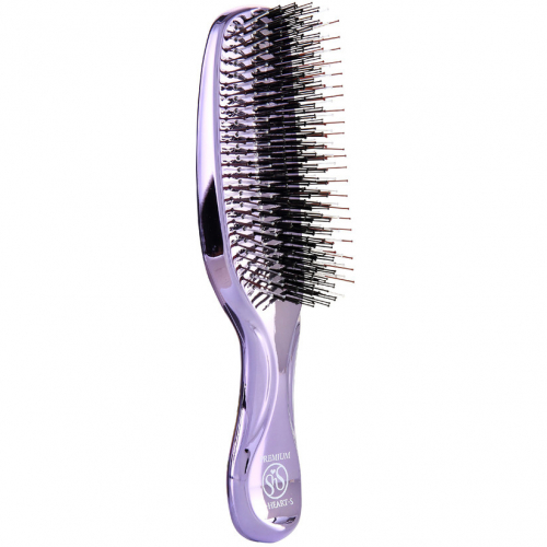 S-HEART-S, Расческа Scalp Brush World Premium (фиолетовый) удлиненная, средней жескости