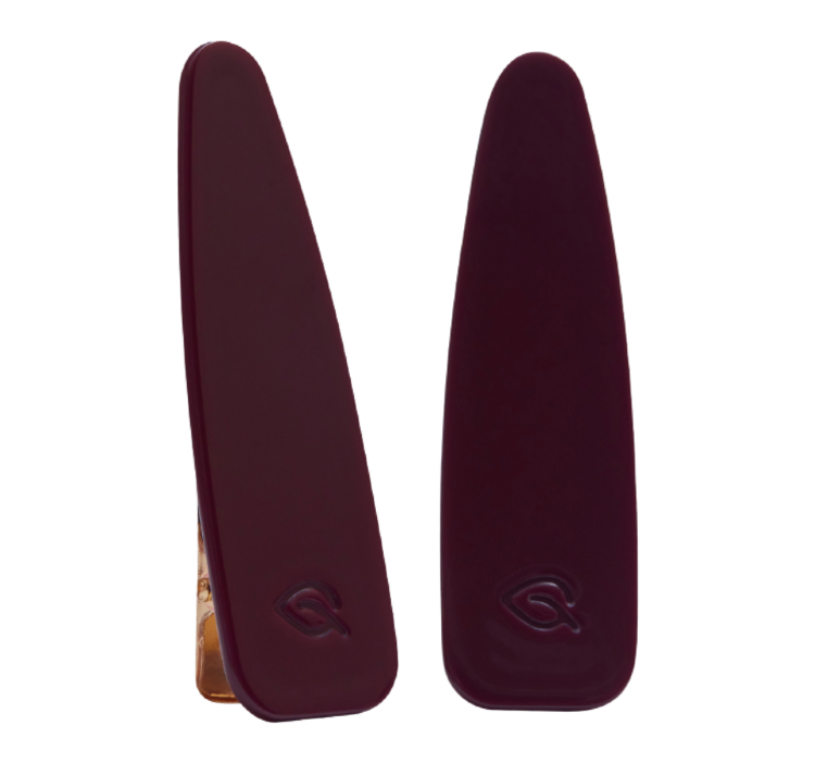 ASSORO, Набор заколок для волос, 2 шт, цвет (Бургунди)