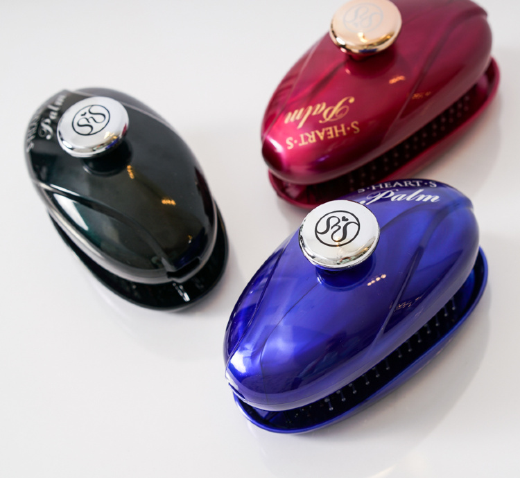 S-HEART-S, Расческа Scalp Brush Palm (королевский розовый), средней жесткости  S-HEART-S, Расческа Scalp Brush Palm (королевский розовый), средней жесткости