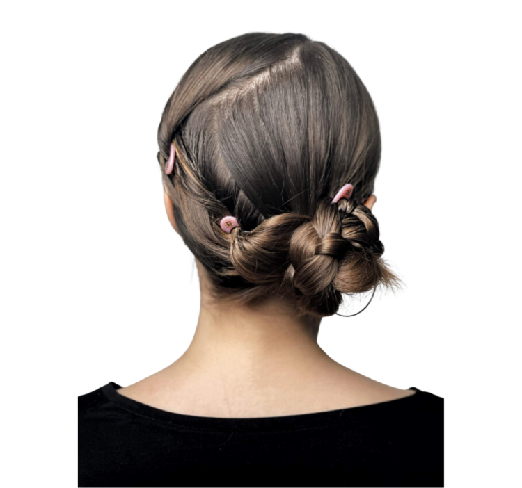 FIONA FRANCHIMON (№1 HAIRPIN), Шпильки пудрово-розового цвета (набор из 3 шпилек)