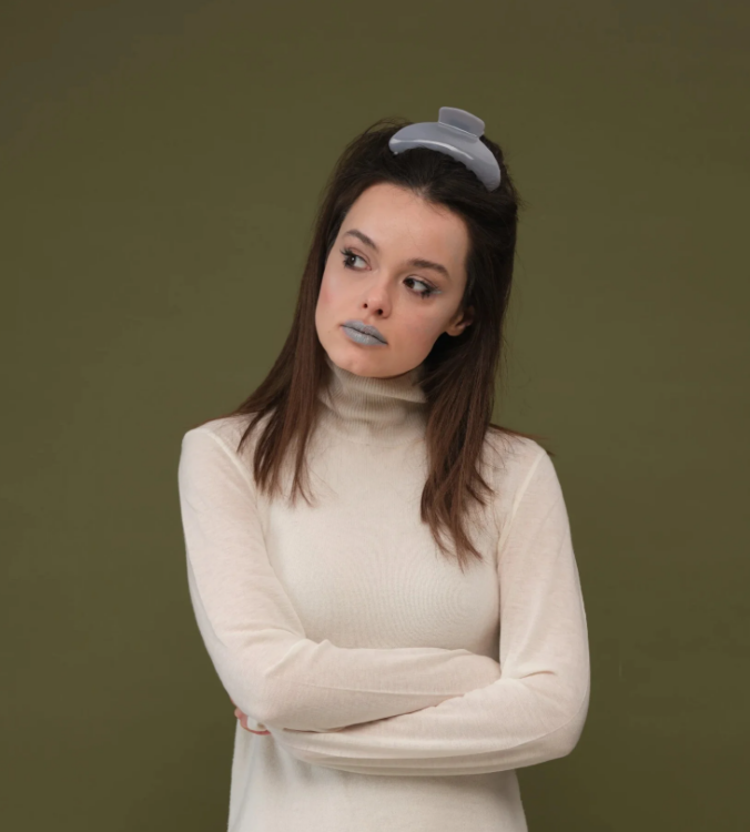 ASSORO, Крабик для волос, цвет (Серебряный туман)