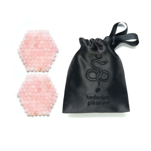 HEDONISM GIRLS Патчи из розового кварца 