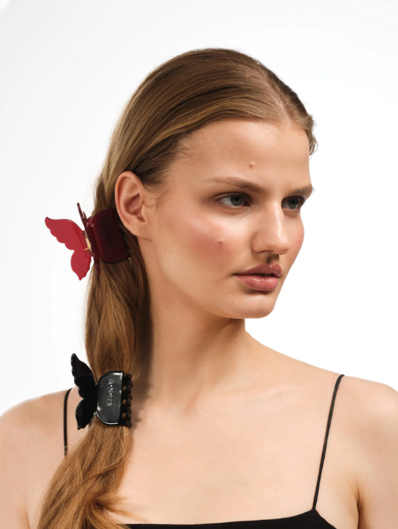 ASSORO, Крабик для волос, цвет (Рубиновая бабочка)