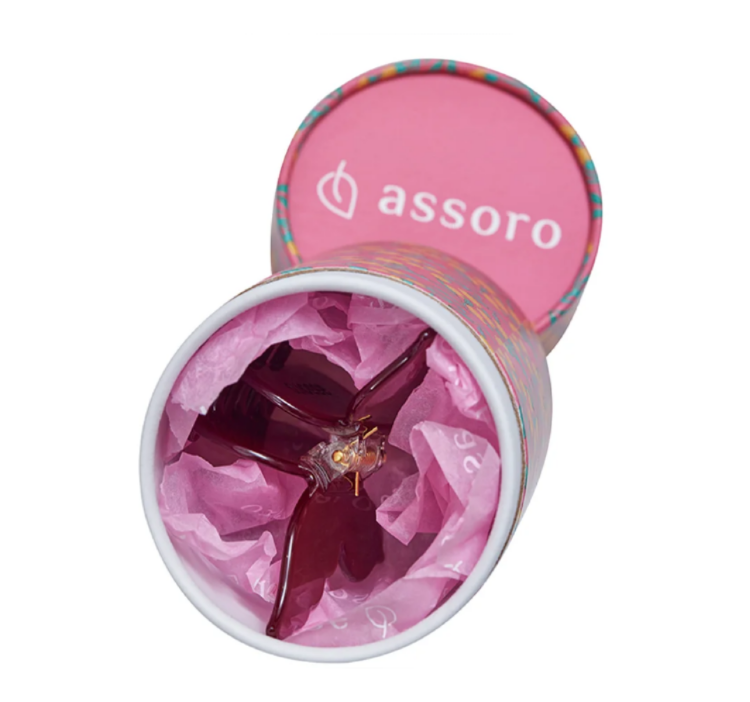 ASSORO, Крабик для волос, цвет (Рубиновая бабочка)