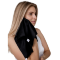 SILK LOVERS, Полотенце для лица из натурального шелка 32*50, цвет (черный)