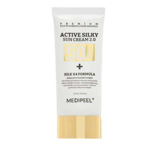 MEDI-PEEL, Солнцезащитный крем для лица Active Silky Sun Cream 2.0, 50мл, SPF50+ PA+++