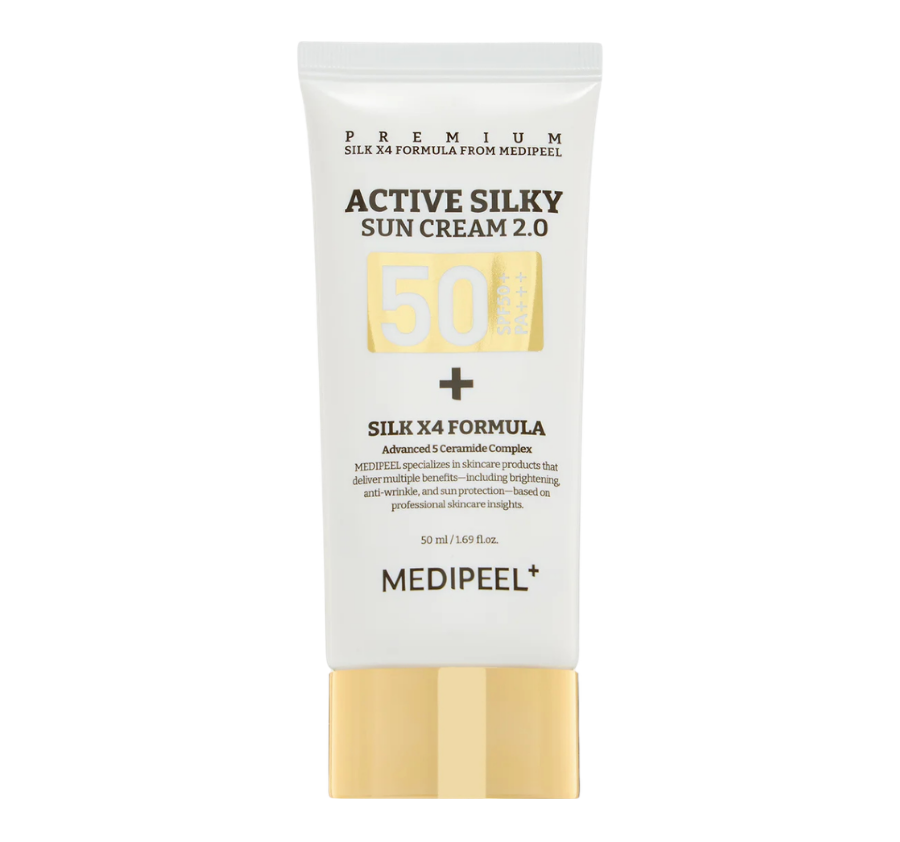 MEDI-PEEL, Солнцезащитный крем для лица Active Silky Sun Cream 2.0, 50мл, SPF50+ PA+++