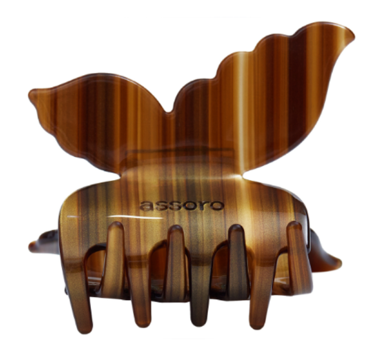 ASSORO, Крабик для волос, цвет (Янтарная бабочка)