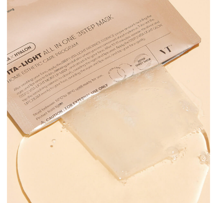 VT COSMETICS, Трёхступенчатый набор: маска,эссенция,крем, 24+1,5+1,5г