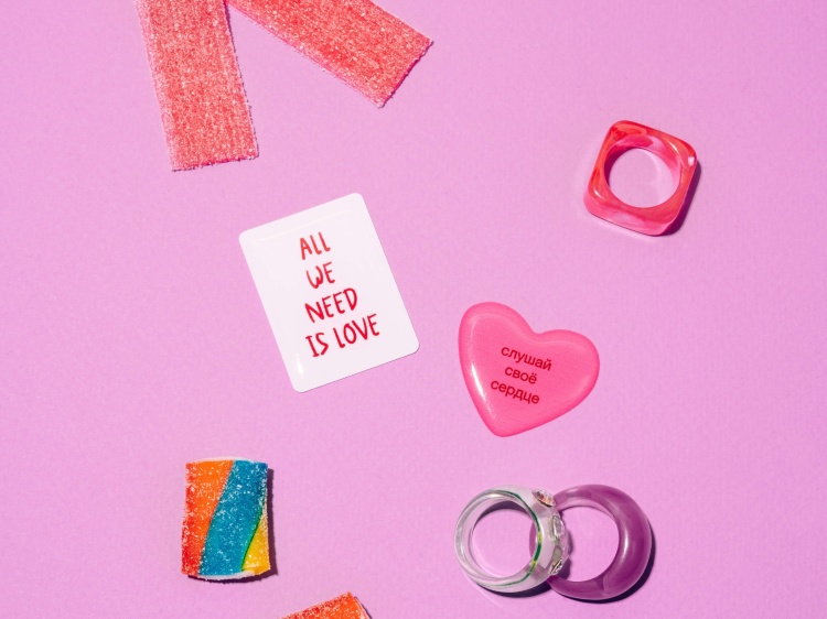 SPIRIT OF INSIGHT, Про любовь: объёмные 3D наклейки, 2 шт SPIRIT OF INSIGHT, Про любовь: объёмные 3D наклейки, 2 шт