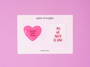 SPIRIT OF INSIGHT, Про любовь: объёмные 3D наклейки, 2 шт