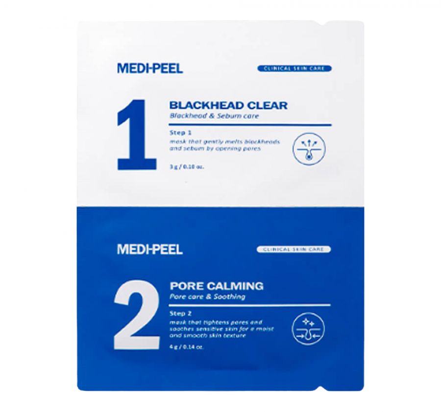 MEDI-PEEL, Очищающая маска от черных точек, 3г*4г, Extra Super 9 Plus Blackhead Out Nose Pack