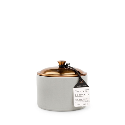 PADDYWAX, Средняя свеча в керамической баночке, VETIVER + CARDAMOM
