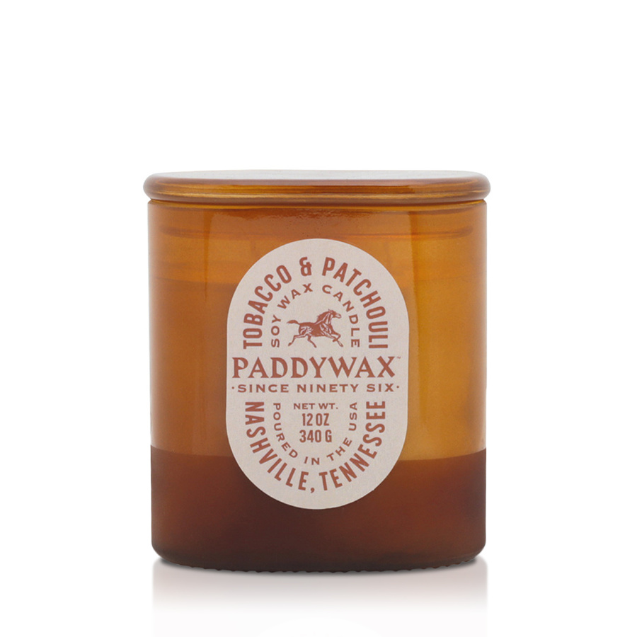 PADDYWAX, Большая свеча в стекле с 2 фитилями, TOBACCO & PATCHOULI