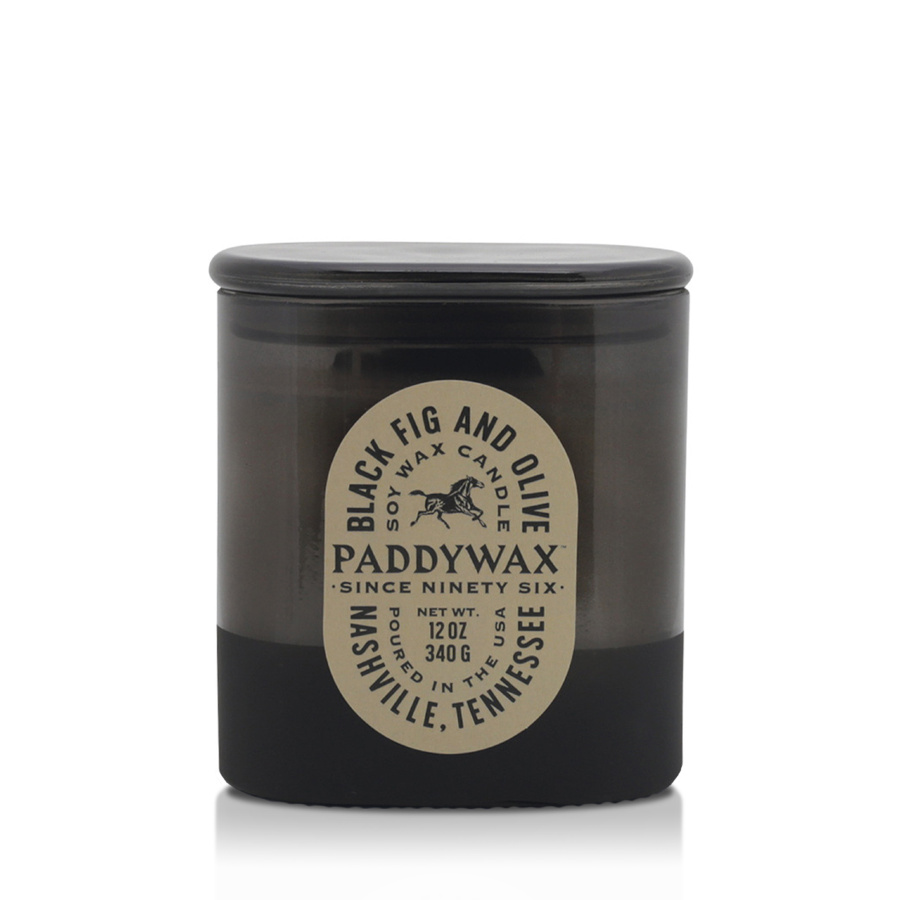 PADDYWAX, Большая свеча в стекле с 2 фитилями, BLACK FIG & OLIVE