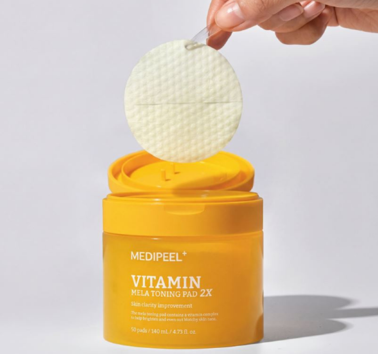 MEDI-PEEL, Vitamin Mela Toning Pad 2Х Витаминные пэды для лица, 50 шт