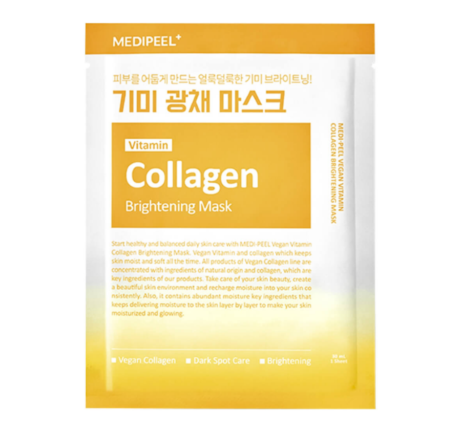 MEDI-PEEL, Vitamin Collagen, Тканевая маска с витаминным комплексом, 30 мл, Brightening Mask