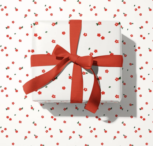 Обертка "Красные цветочки"