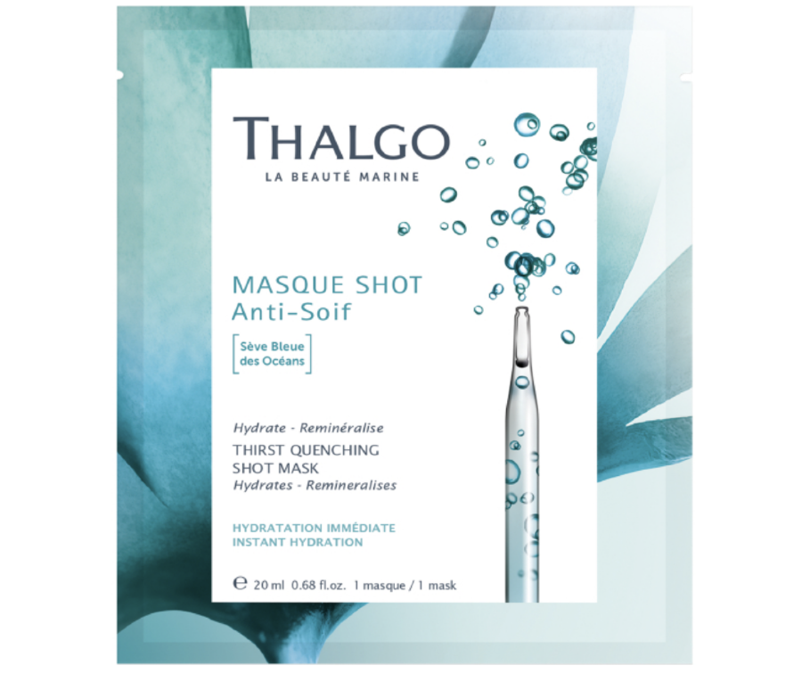 THALGO, Интенсивно увлажняющая тканевая экспресс-маска "Морской источник" 20 мл