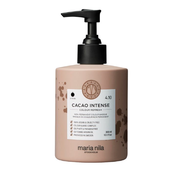 MARIA NILA, Тонирующая маска "Горький шоколад" 4.10, 300мл, Cacao intense 4.10 colour refresh