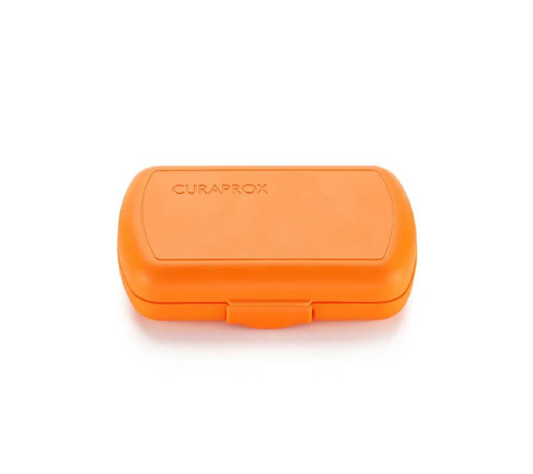 CURAPROX, Ортодонтический дорожный набор Be You в оранжевом боксе (паста, щетка, ершик, держатель)