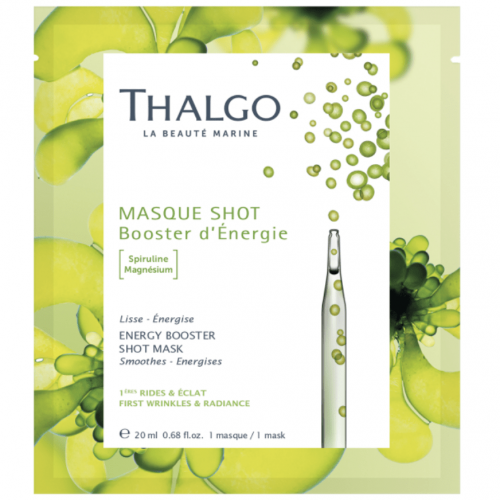 THALGO, Тканевая энергизирующая экспресс-маска со спирулиной, 20 мл, ENERGY BOOSTER SHOT MASK 