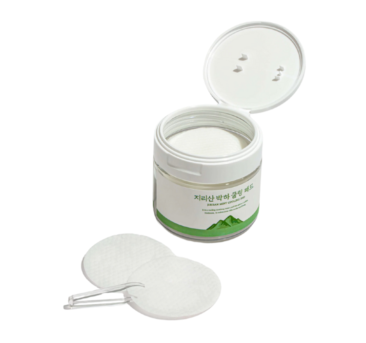 CELLBN JIRISAN PEPPERMINT COOLING PADS Охлаждающие диски с 100% экстрактом перечной мяты 180мл-70 шт