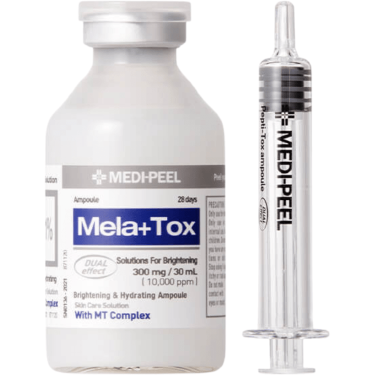 MEDI-PEEL, Ампульная сыворотка выравнивающая тон, 30 мл, Mela Plus Tox Ampoule