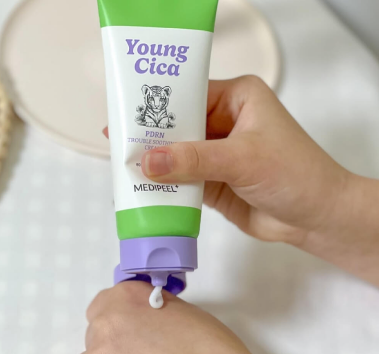 MEDI-PEEL, Young Cica Смягчающий крем для чувствительной кожи, 80 мл,  PDRN Trouble Soothing Cream