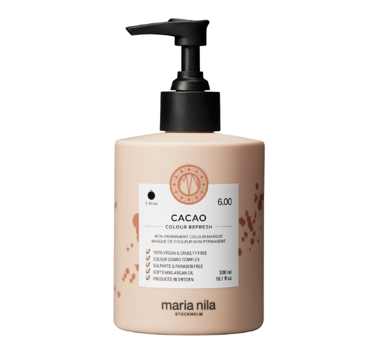 MARIA NILA, Тонирующая маска "Шоколад" 6.00, 300мл, Cacao 6.00 colour refresh